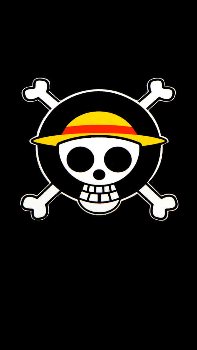 Download Bright Marine Style Straw Hat Logo Wallpaper | Wallpapers.com