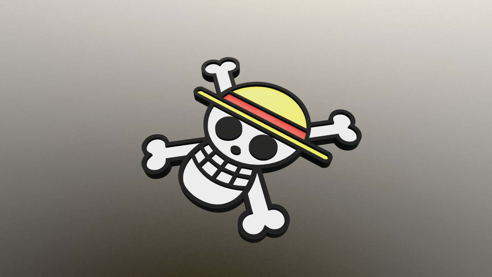 Straw hat logo for sun protection Wallpaper