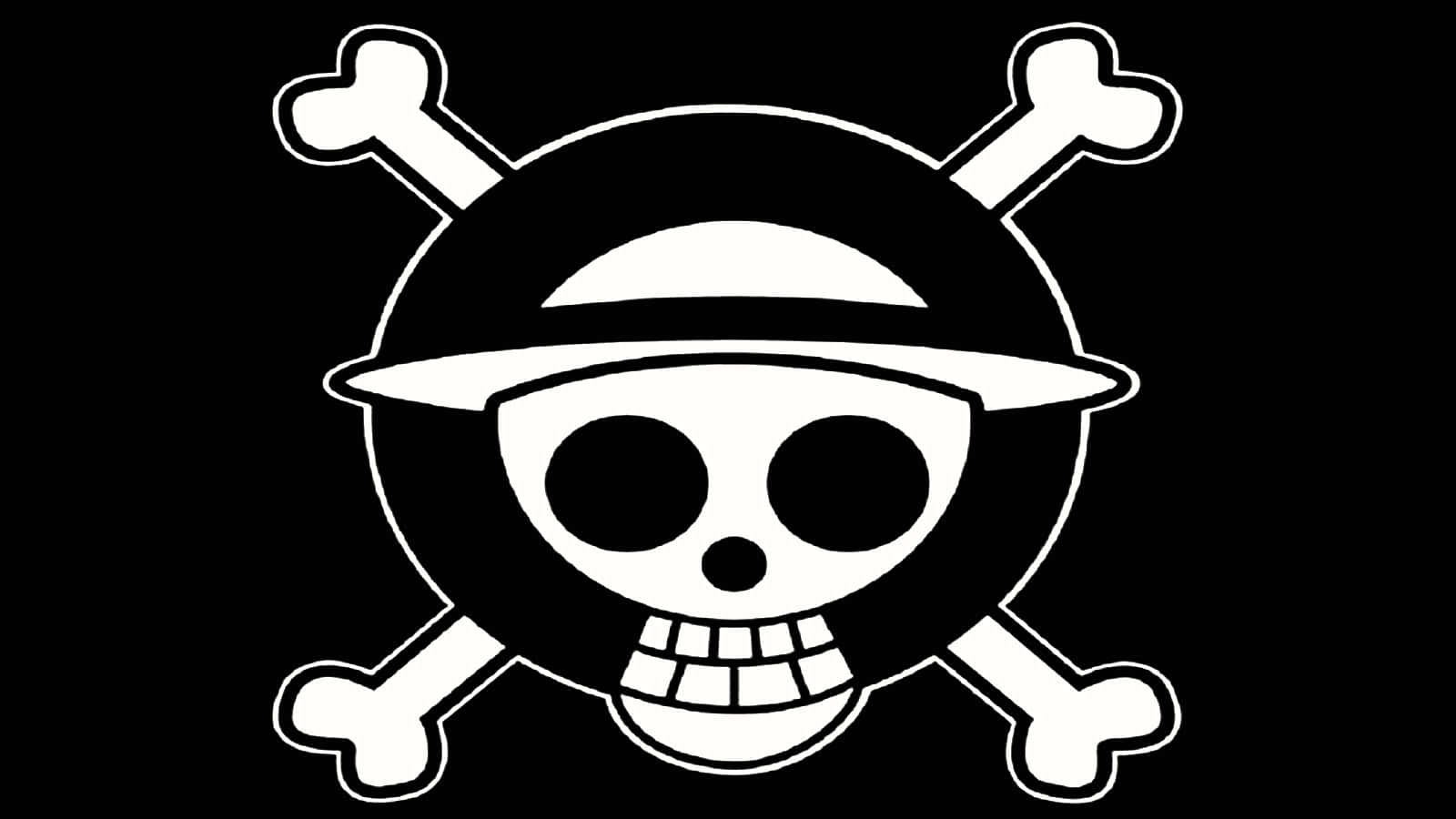 Einone Piece Totenkopf Und Gekreuzte Knochen Logo Wallpaper