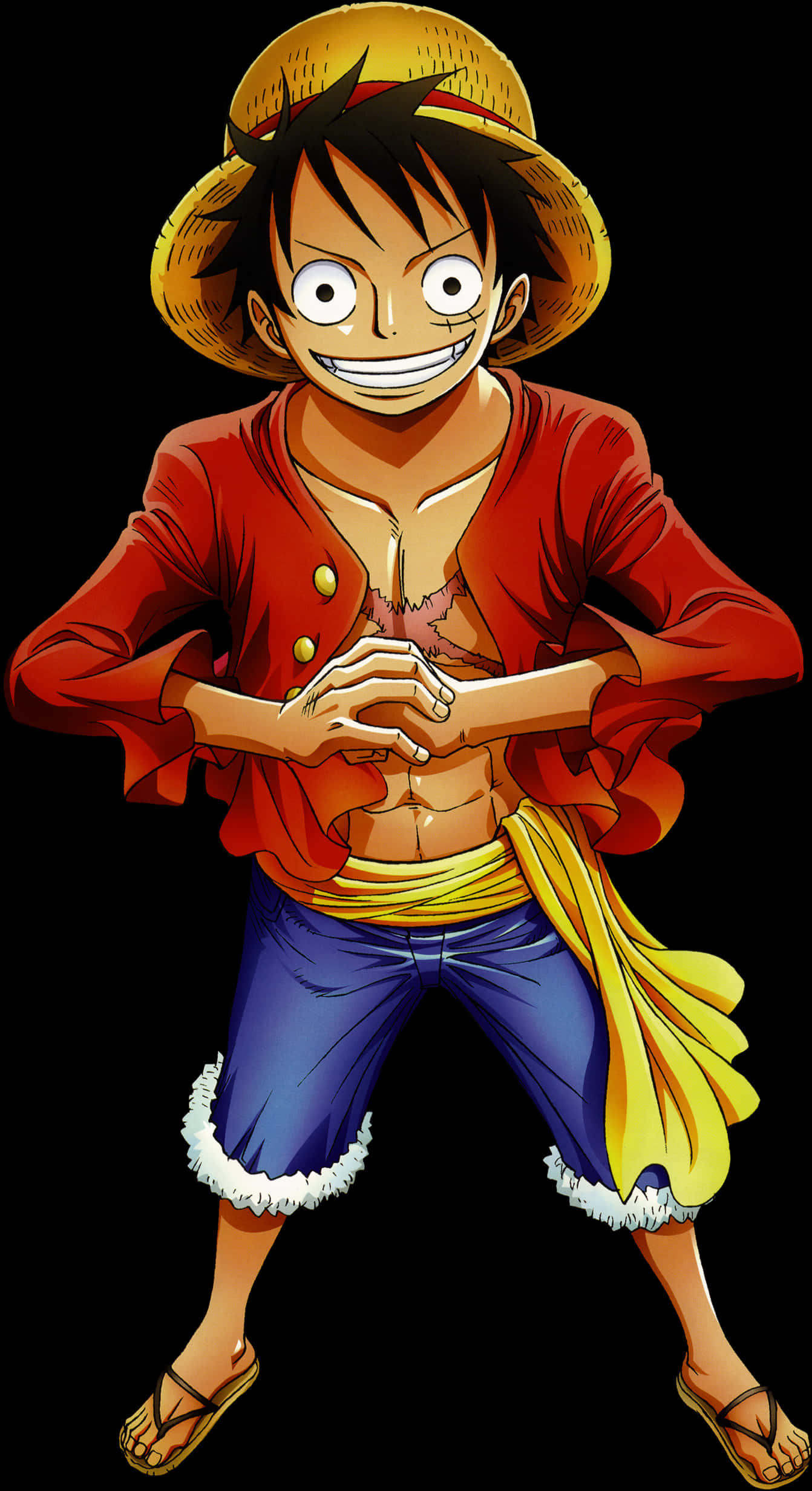 Straw Hat Pirate Anime Render PNG