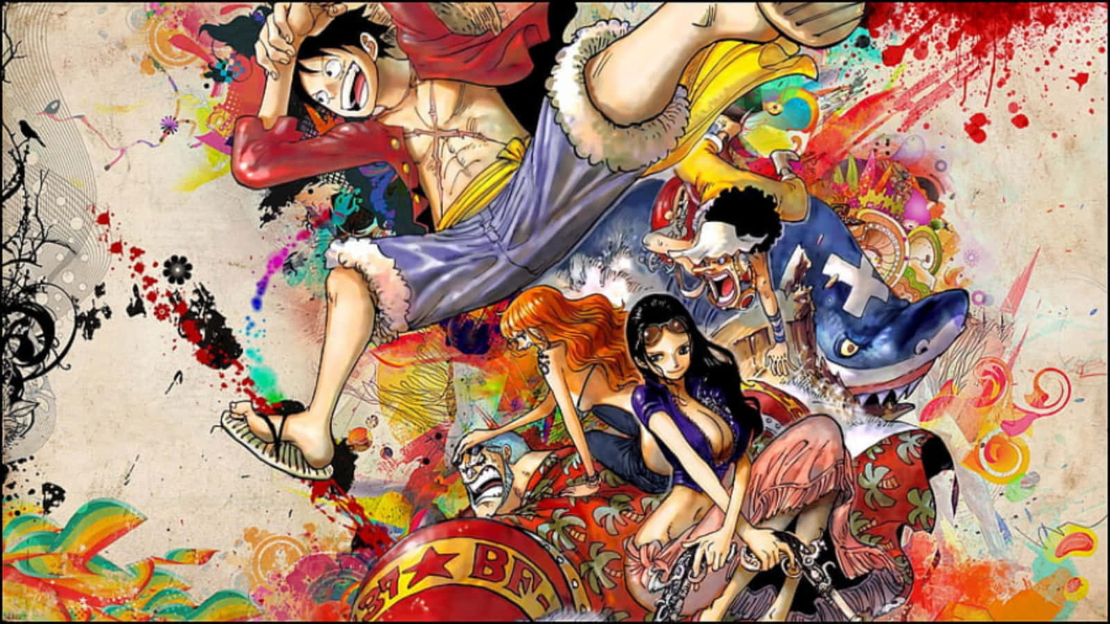 The Straw Hat Pirates - Ready to Take on the World Wallpaper
