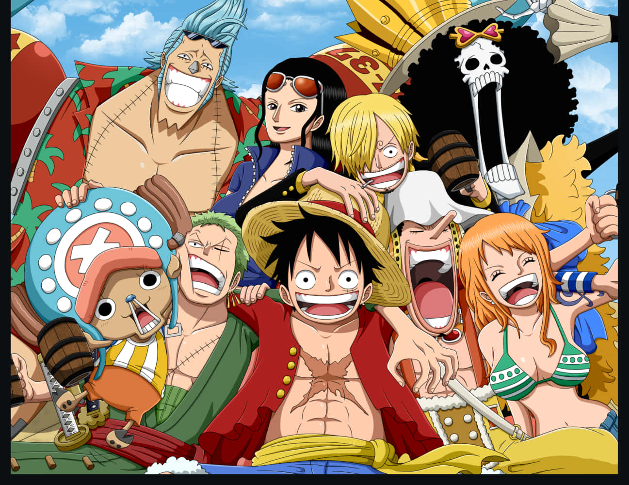 The Straw Hat Pirates – Setting Off On Their Next Adventure Wallpaper