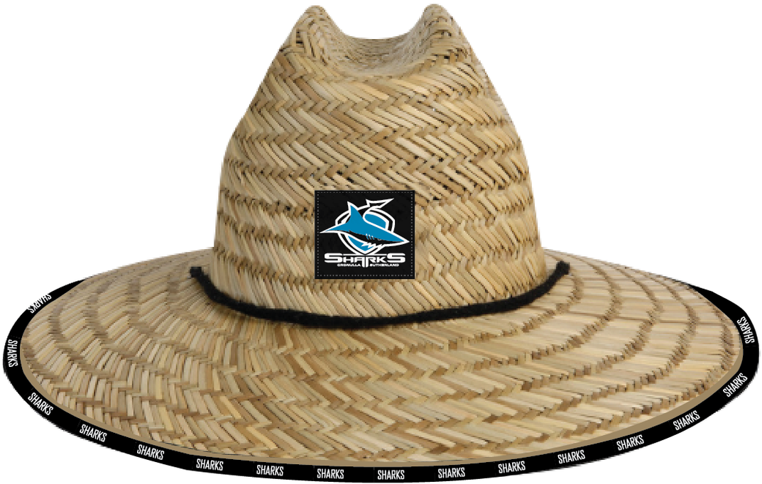 Straw Hatwith Sharks Logo PNG