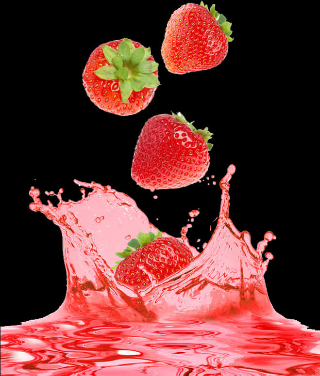 Strawberries Splash Red Liquid.jpg PNG