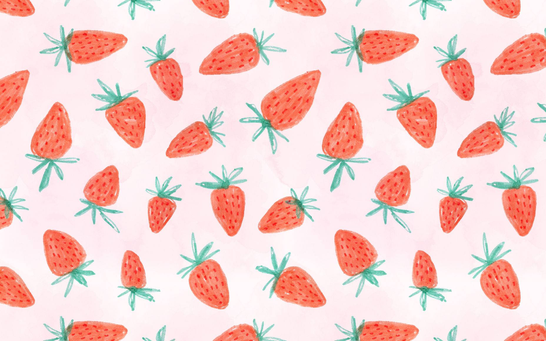 Nyd den friskhed af sommer med denne lækre jordbær æstetik. Wallpaper