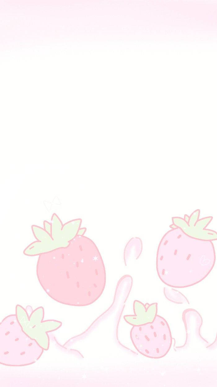 "A fresh and juicy Strawberry with a joyful Aesthetic!" Wallpaper