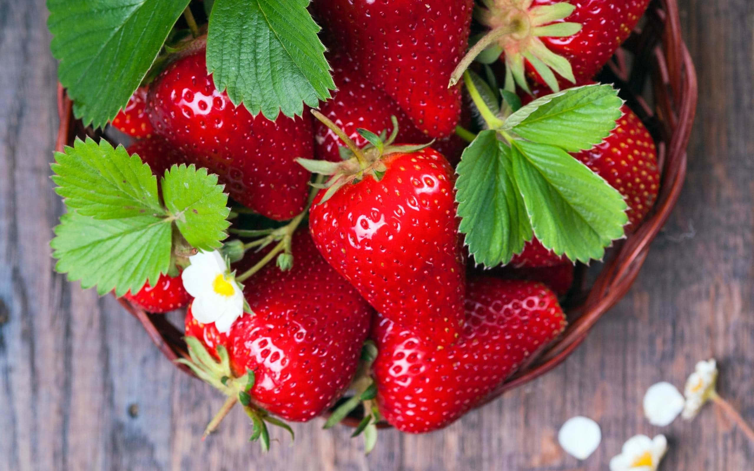 Fresh and delicious strawberry background