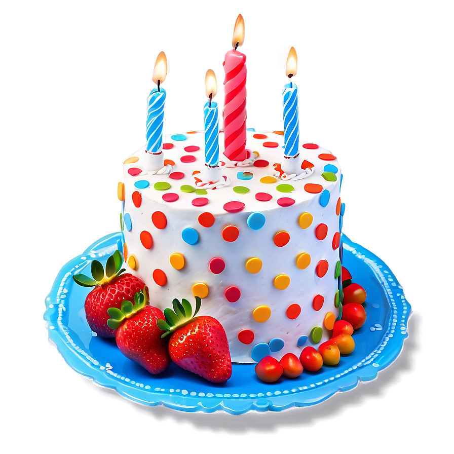 Strawberry Birthday Cake Png Ssm PNG