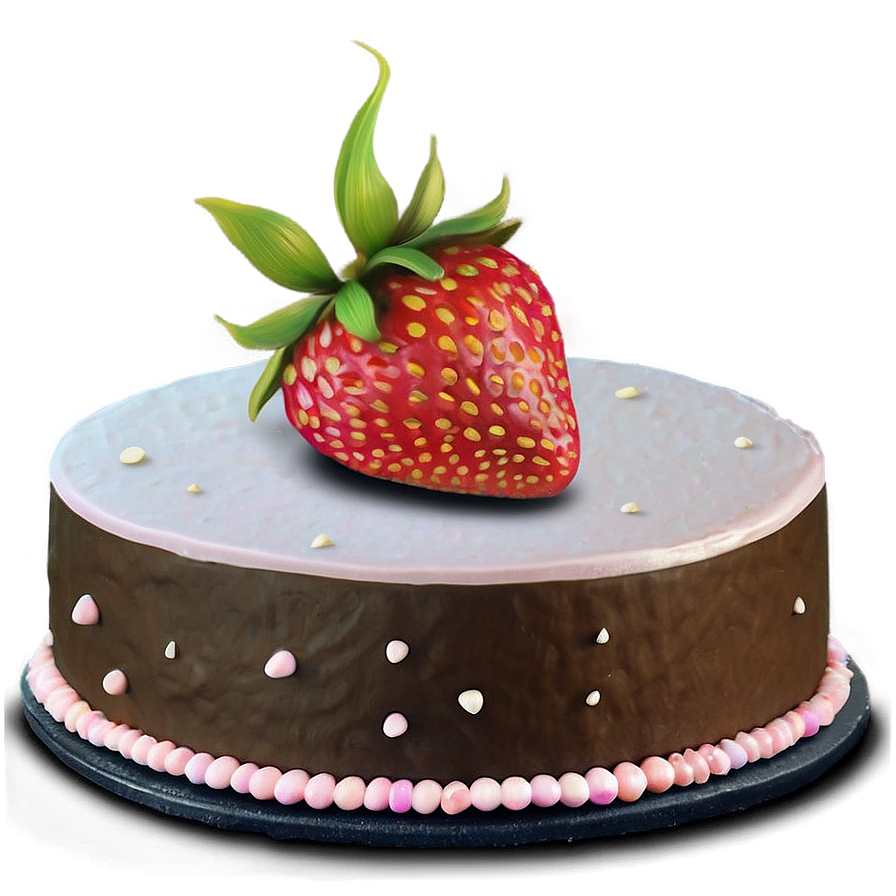 Strawberry Buttercream Cake Png 38 PNG