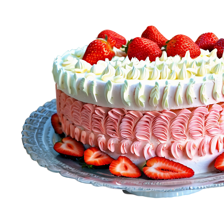 Strawberry Buttercream Cake Png Jup77 PNG