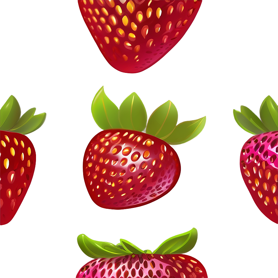 Strawberry Cartoon Character Png Xyh PNG