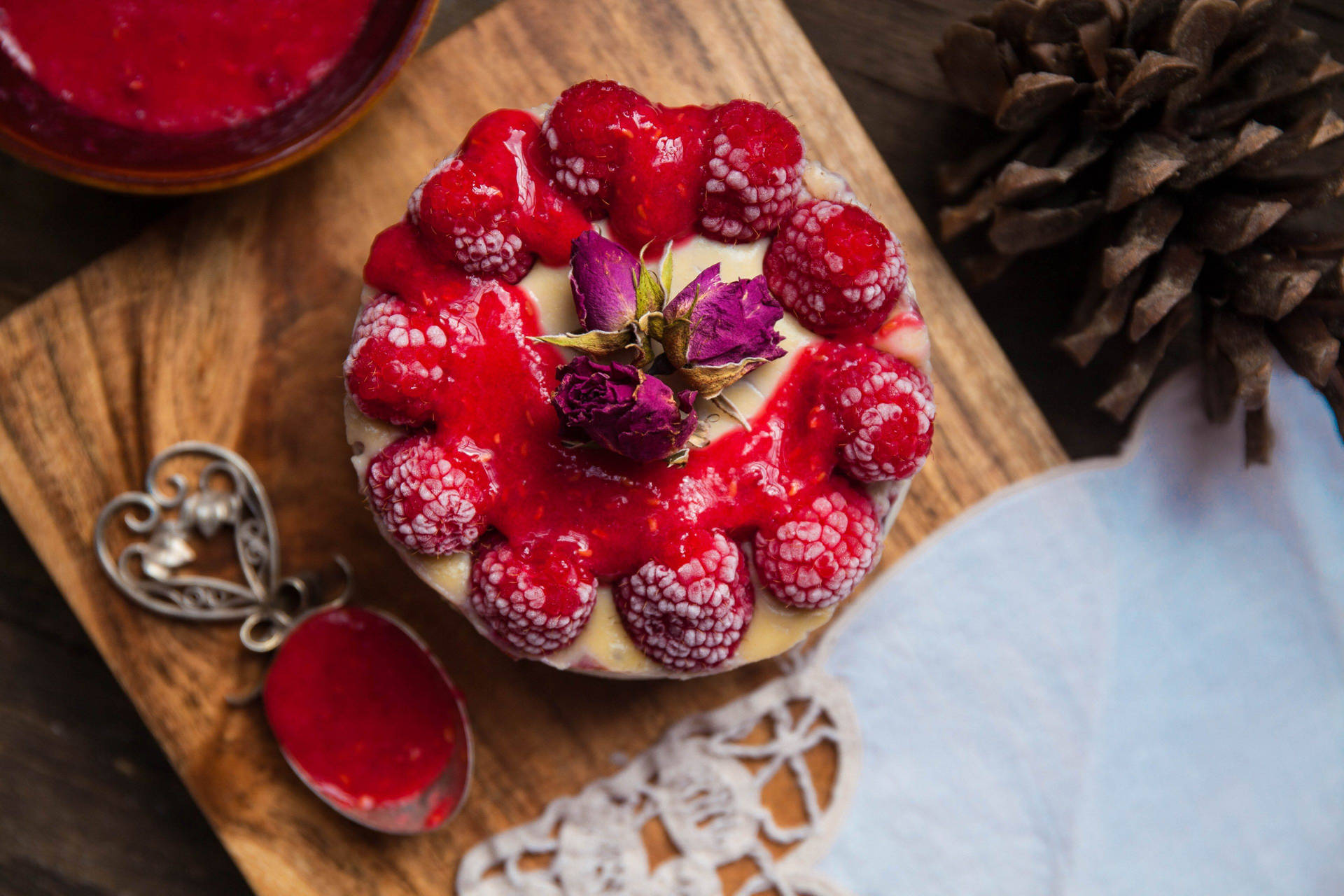 Strawberry Cheesecake Desserts Wallpaper