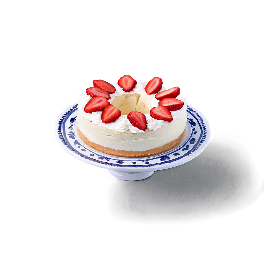 Strawberry Chiffon Cake Png Qce PNG