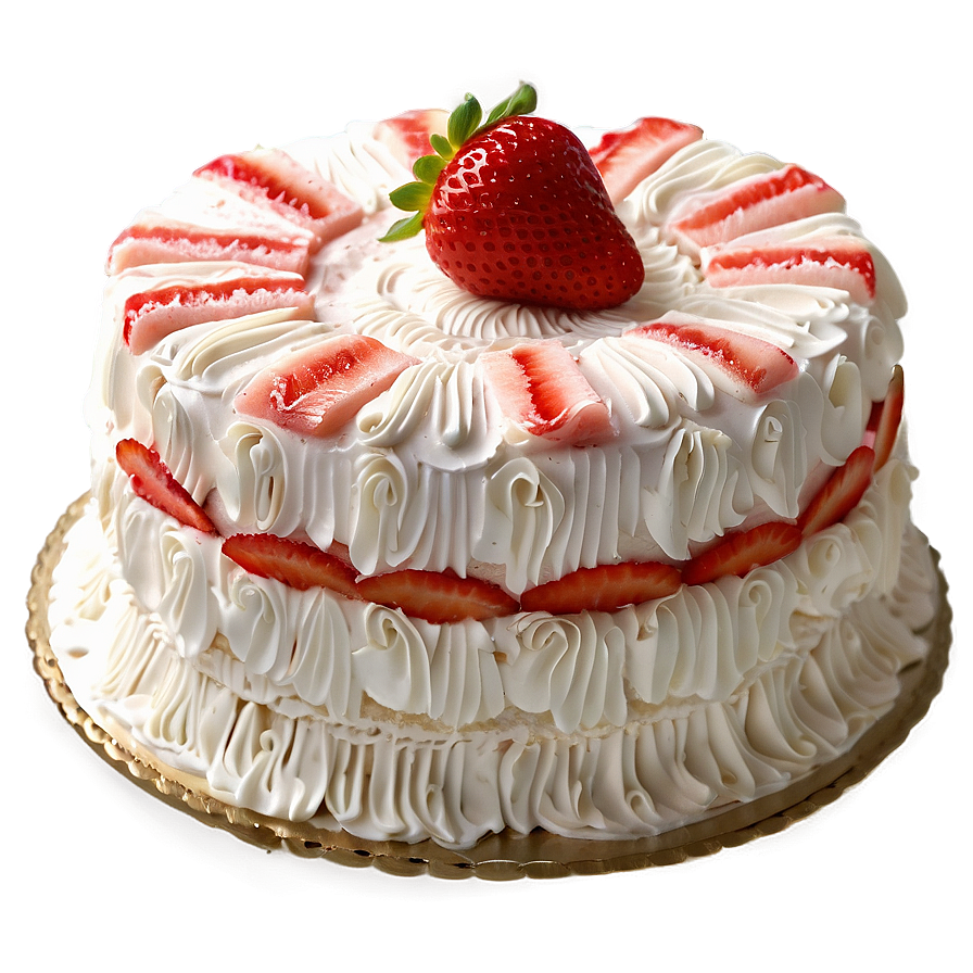 Strawberry Chiffon Cake Png Ute PNG