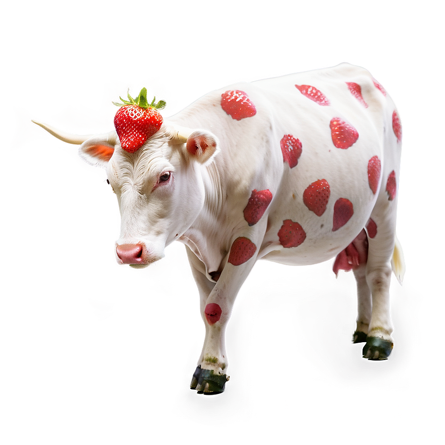 Strawberry Cow C PNG