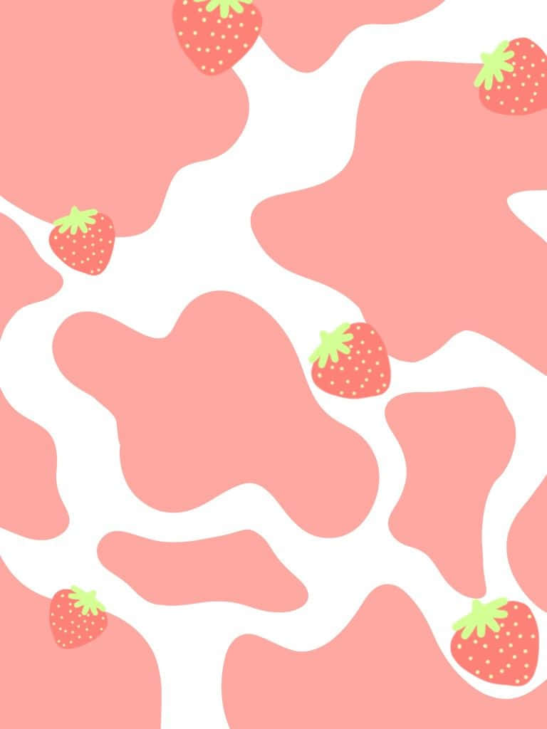 Download Strawberry Cow Print Pattern.jpg Wallpaper | Wallpapers.com