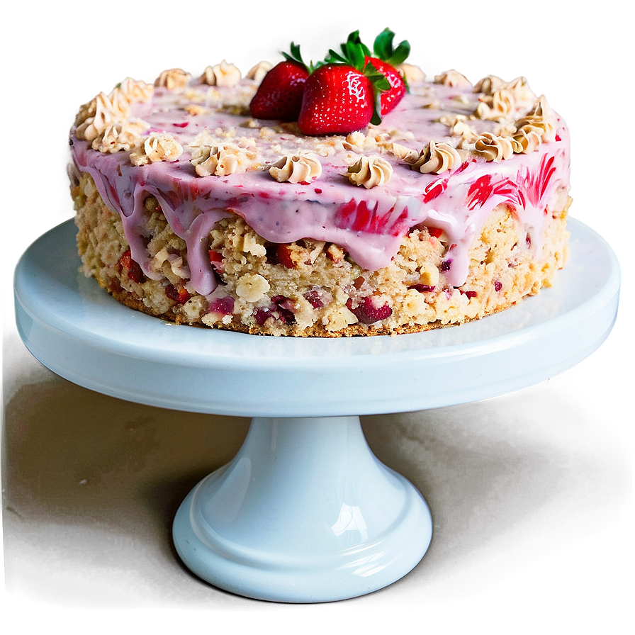 Strawberry Crumble Cake Png Kwf PNG