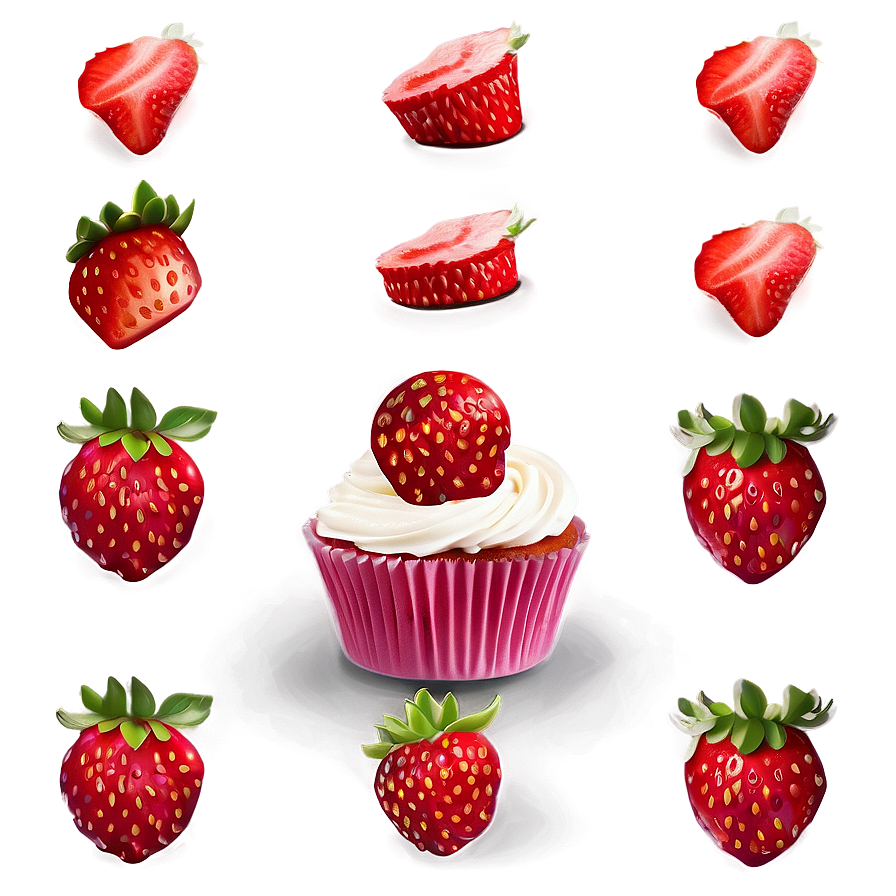 Strawberry Cupcake Png 33 PNG