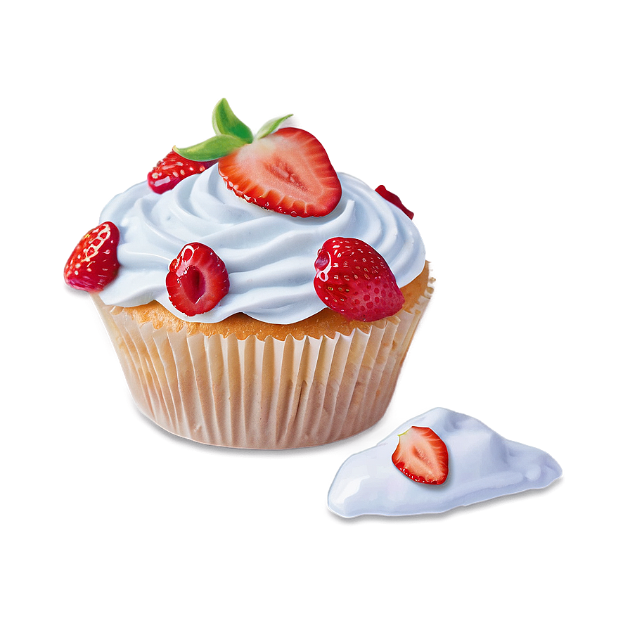 Strawberry Cupcakes Png Qhv43 PNG