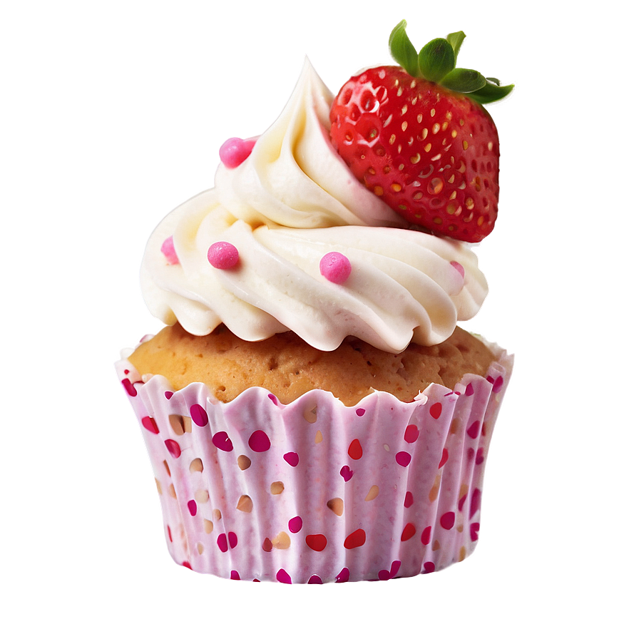 Strawberry Cupcakes Png Qmf7 PNG