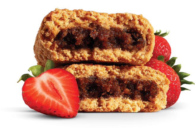 Strawberry Filled Pastry Snack PNG