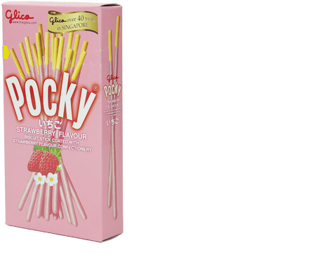 Strawberry Flavored Pocky Box PNG