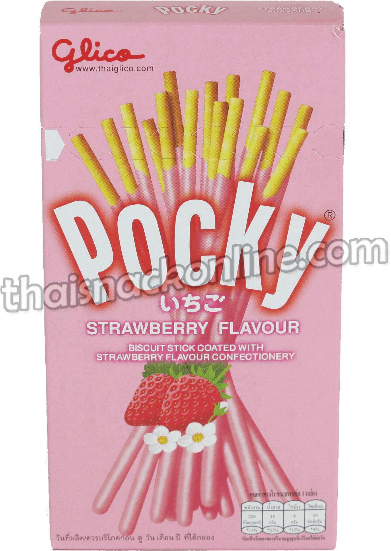 Strawberry Flavored Pocky Package PNG