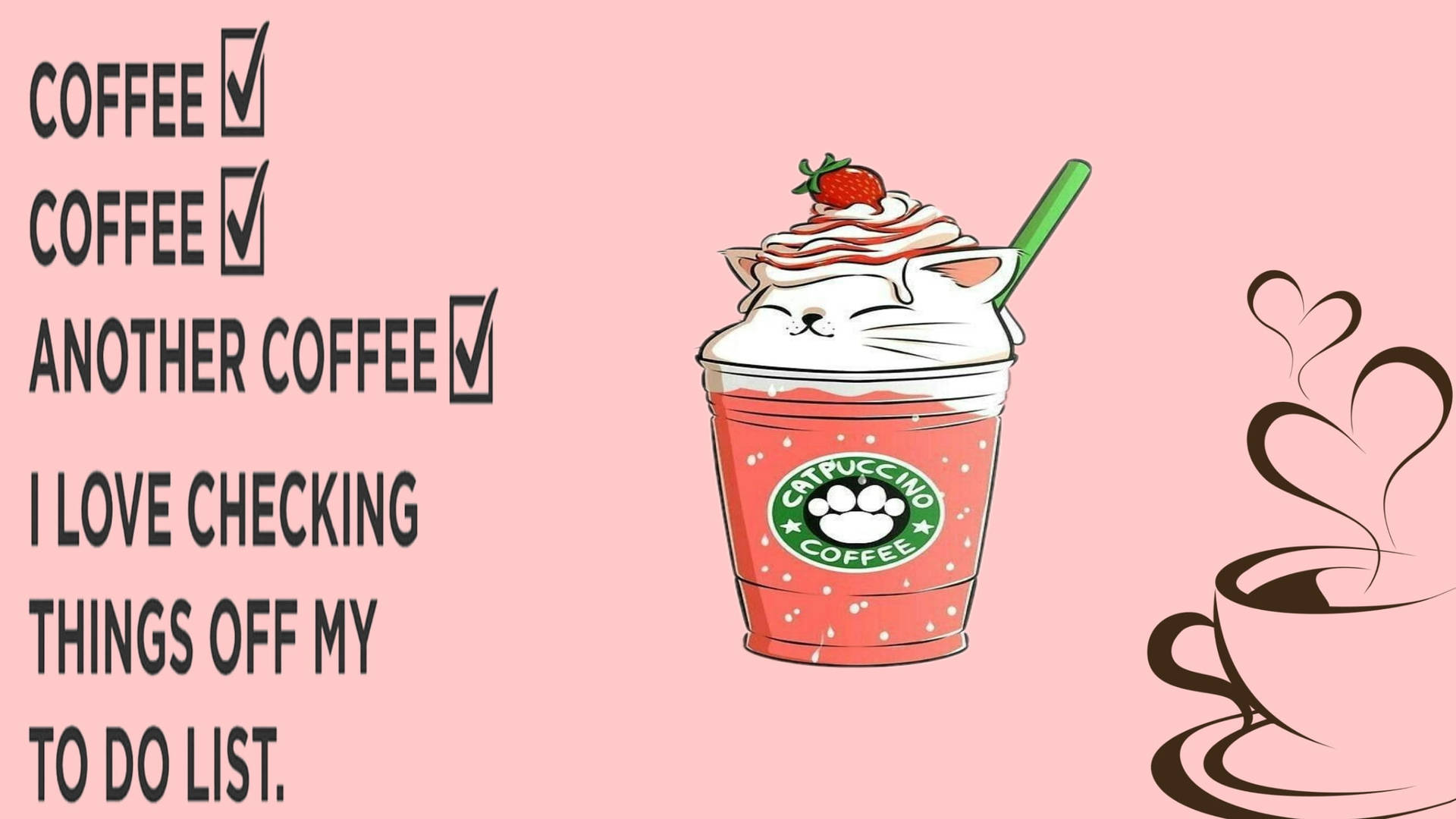 Download Caption: Scrumptious Strawberry Frappe Made Exclusively On Picsart  Wallpaper | Wallpapers.Com