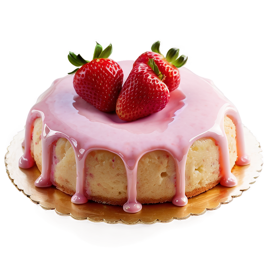 Strawberry Glazed Cake Png Yob33 PNG