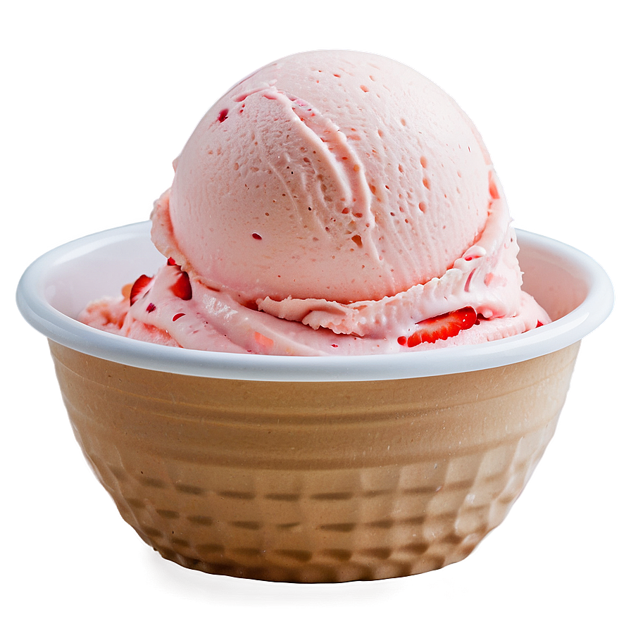 Strawberry Ice Cream Bowl Png Ttv PNG