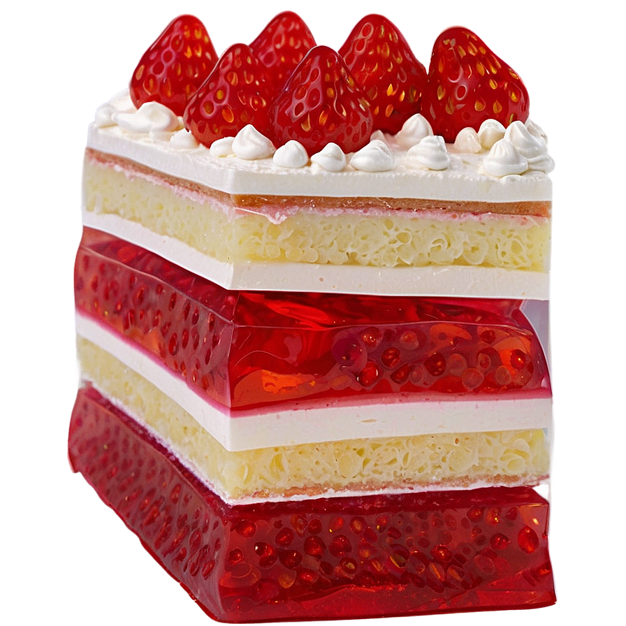 Strawberry Jelly Cake Png 06212024 PNG