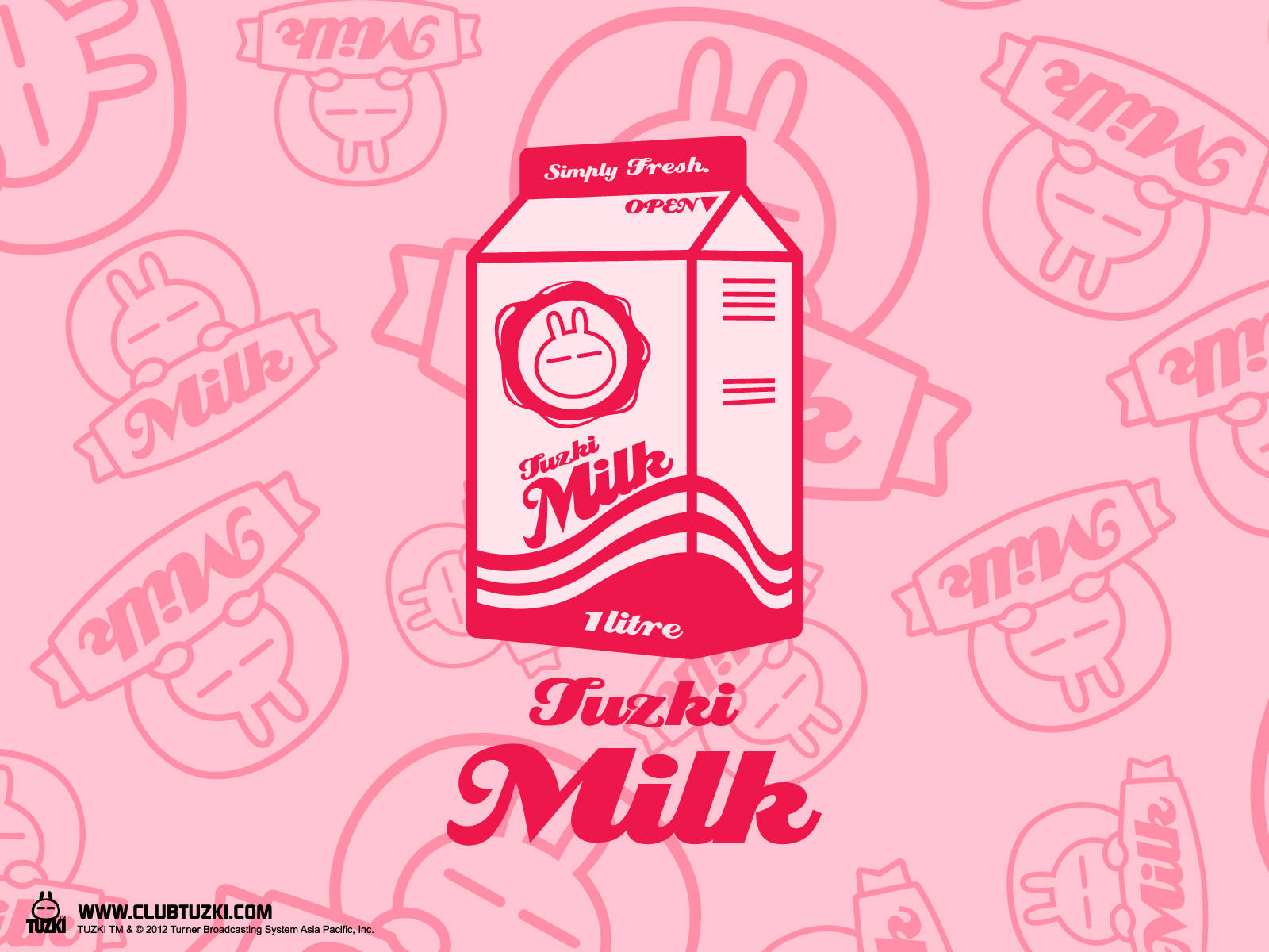 Enjoy the sweet and creamy taste of strawberry milk. Wallpaper