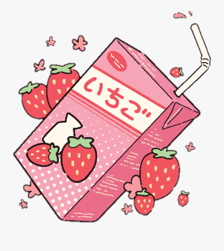 Strawberry Juice Box Png Wallpaper