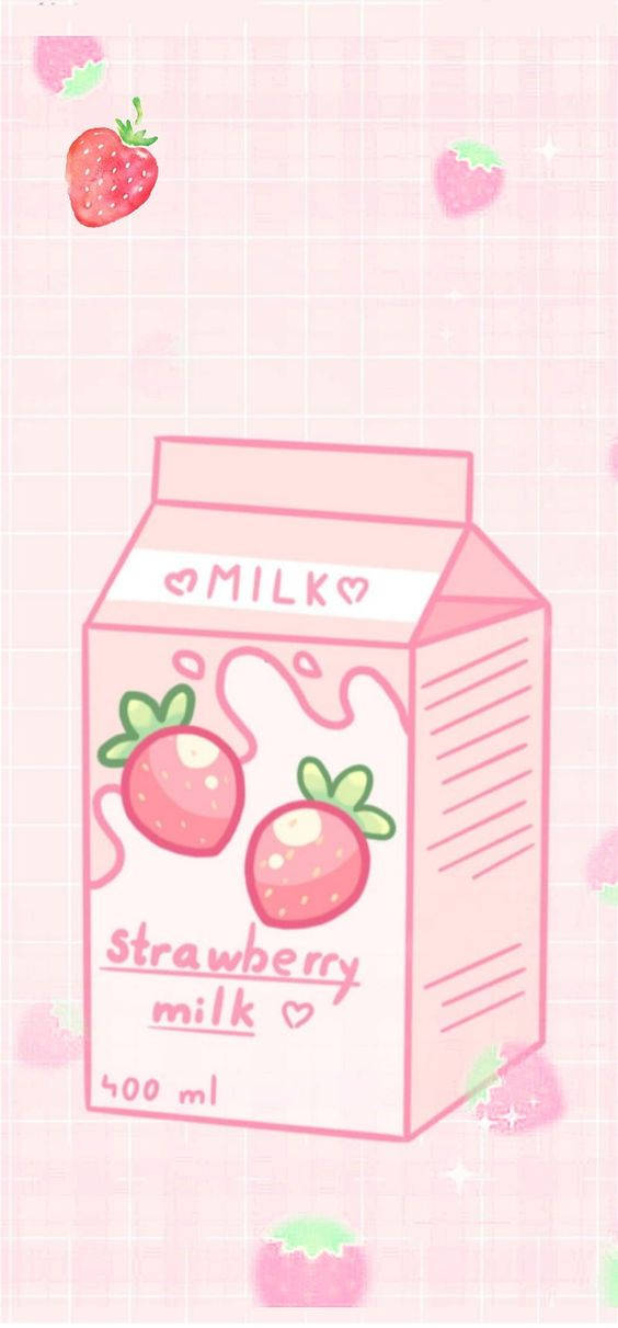 Strawberry Milk - Screenshot Wallpaper
