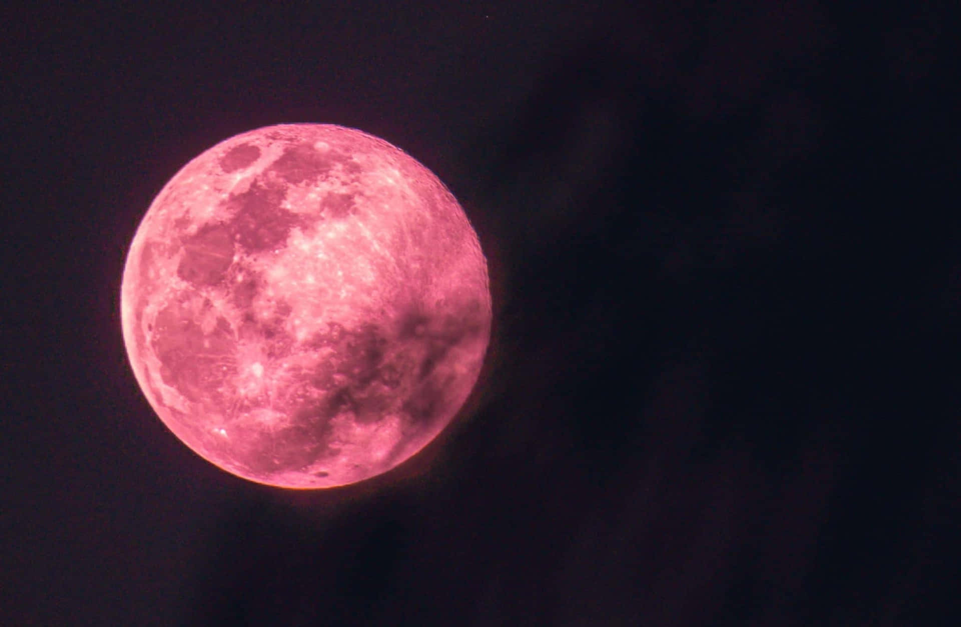 Strawberry Moon2019 Pink Hues Wallpaper