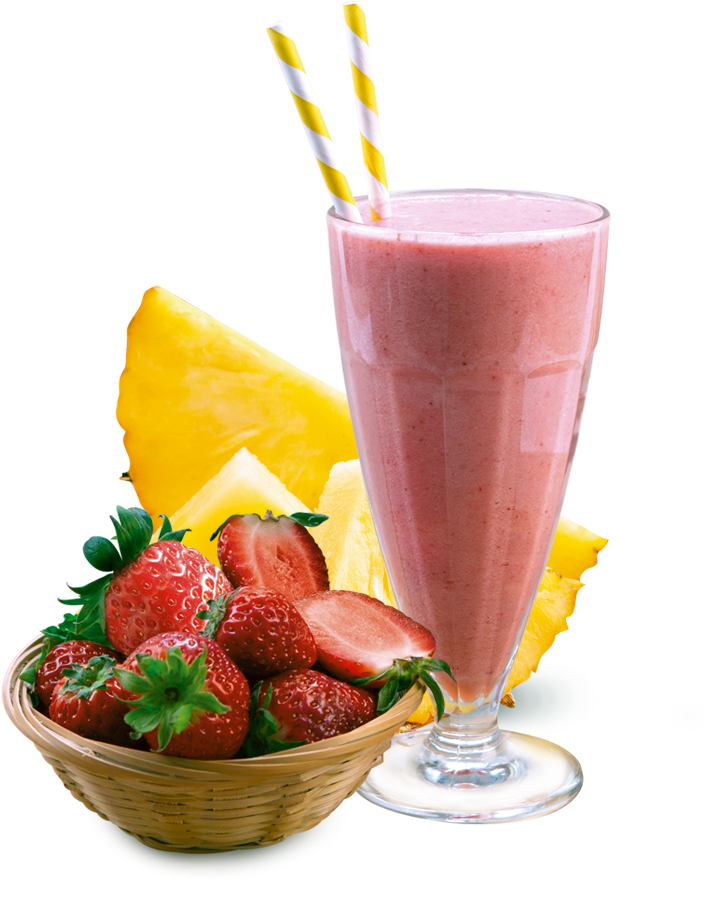 Strawberry Pineapple Smoothie Delight PNG
