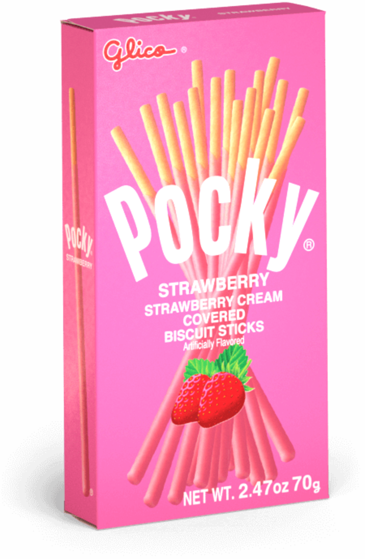Strawberry Pocky Box PNG
