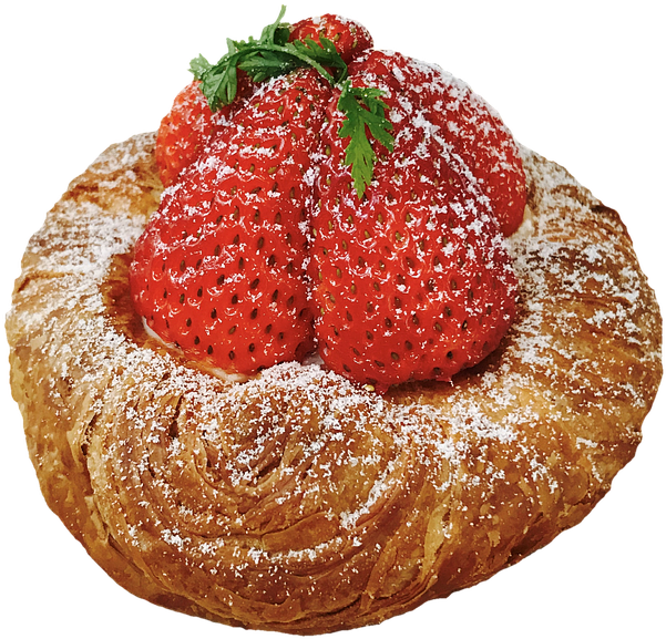 Strawberry Puff Pastry Delight PNG
