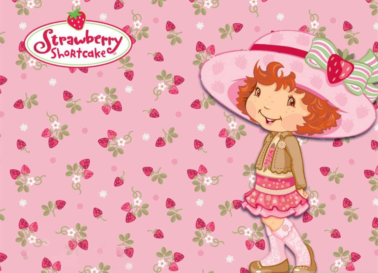 Cartooncharakter Strawberry Shortcake Poster Wallpaper