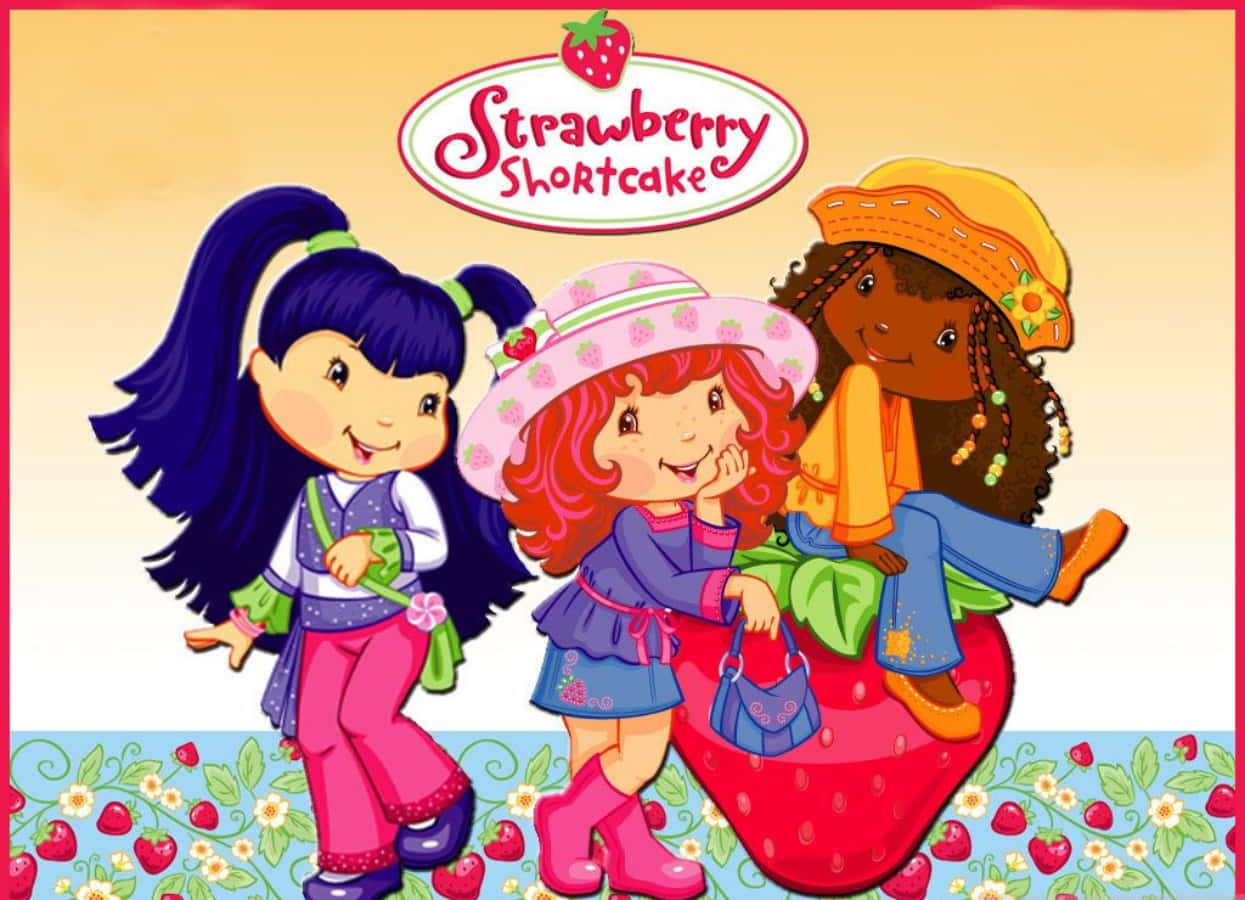 Fondode Pantalla De Strawberry Shortcake Mundo De Amigos. Fondo de pantalla