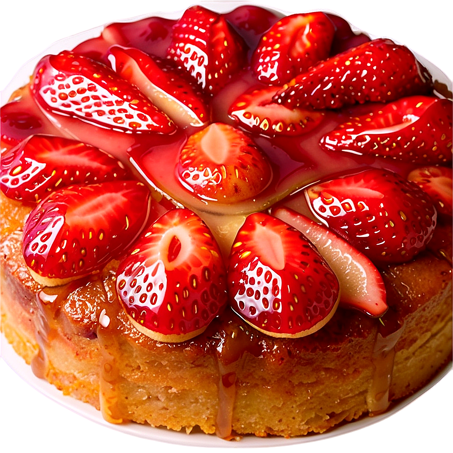 Strawberry Upside Down Cake Png 25 PNG