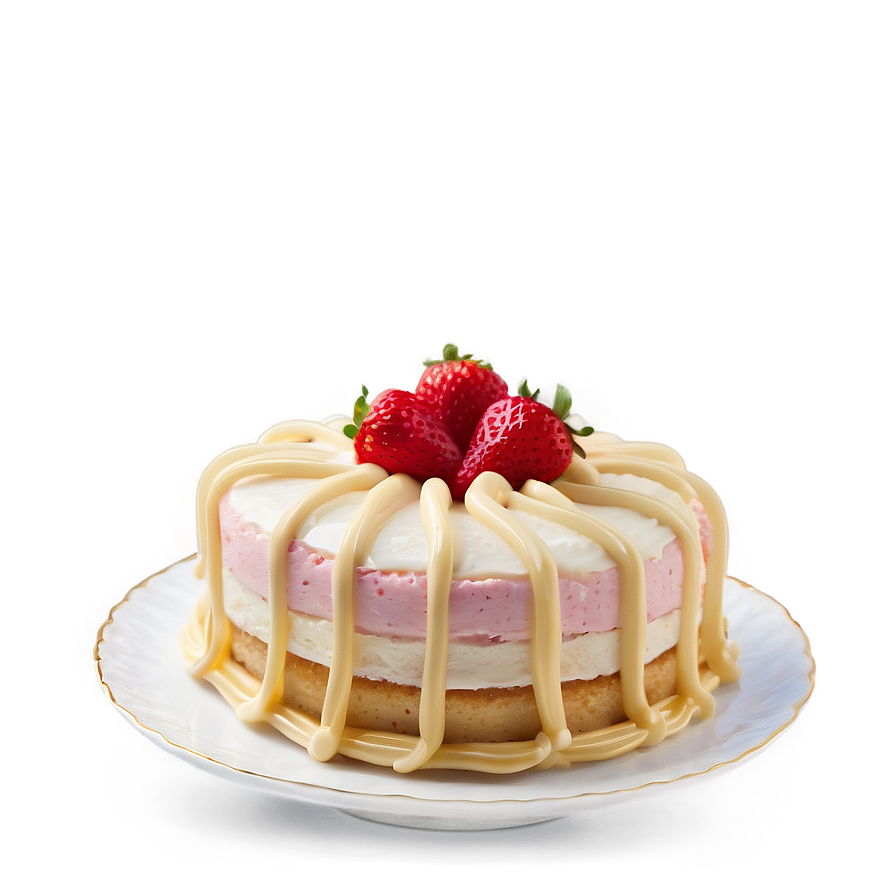 Strawberry Vanilla Cake Png 06212024 PNG