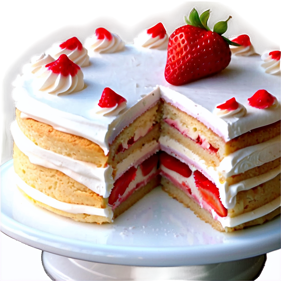 Strawberry Vanilla Cake Png 69 PNG