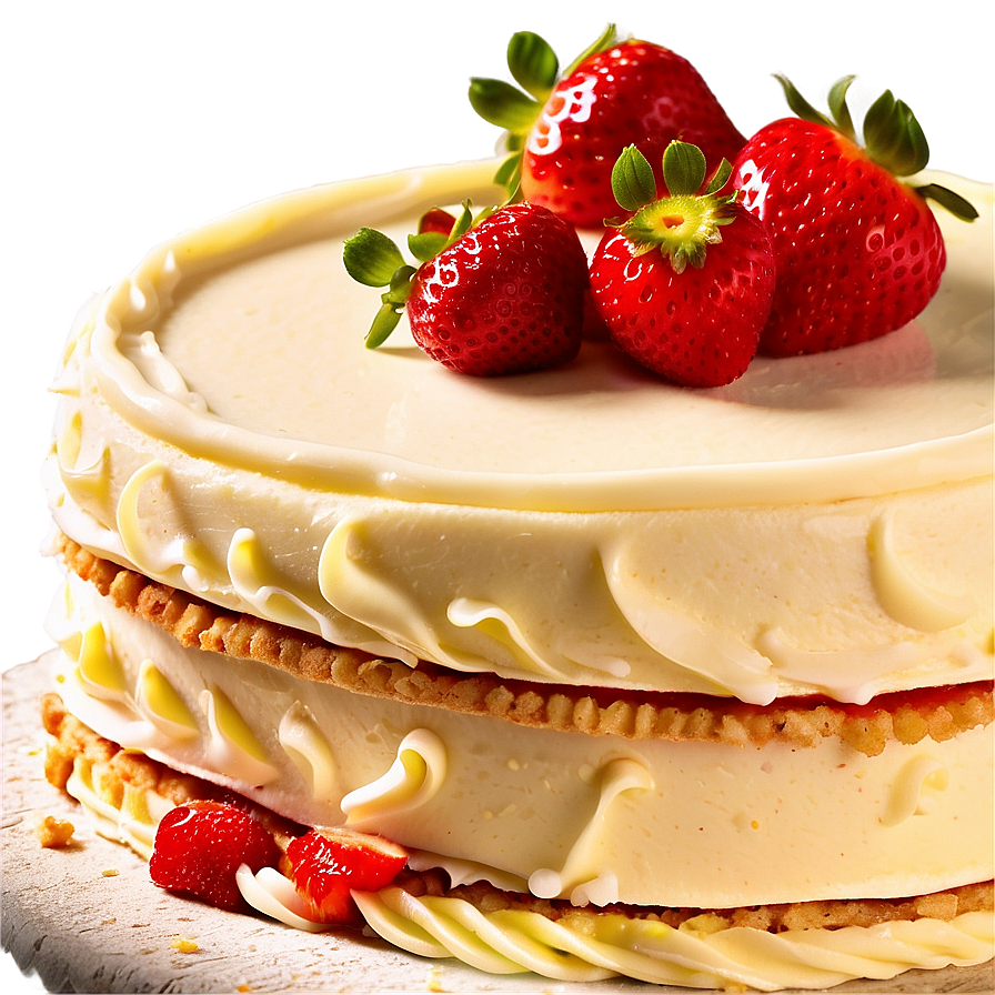 Strawberry Vanilla Cake Png Jnf92 PNG