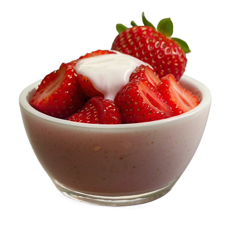 Strawberry Yogurt Png Swa PNG