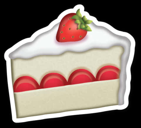 Strawberry_ Cake_ Emoji PNG