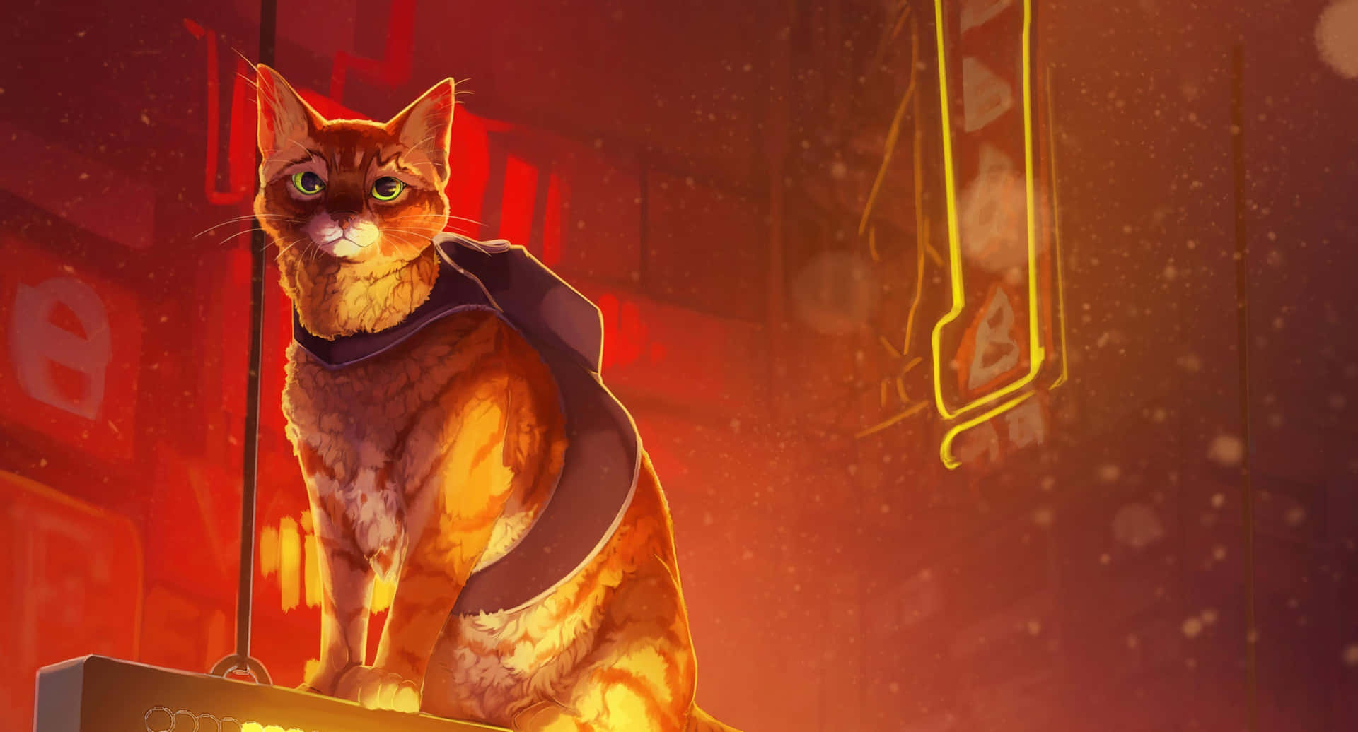 Stray Game Cyber Cat Adventure Wallpaper
