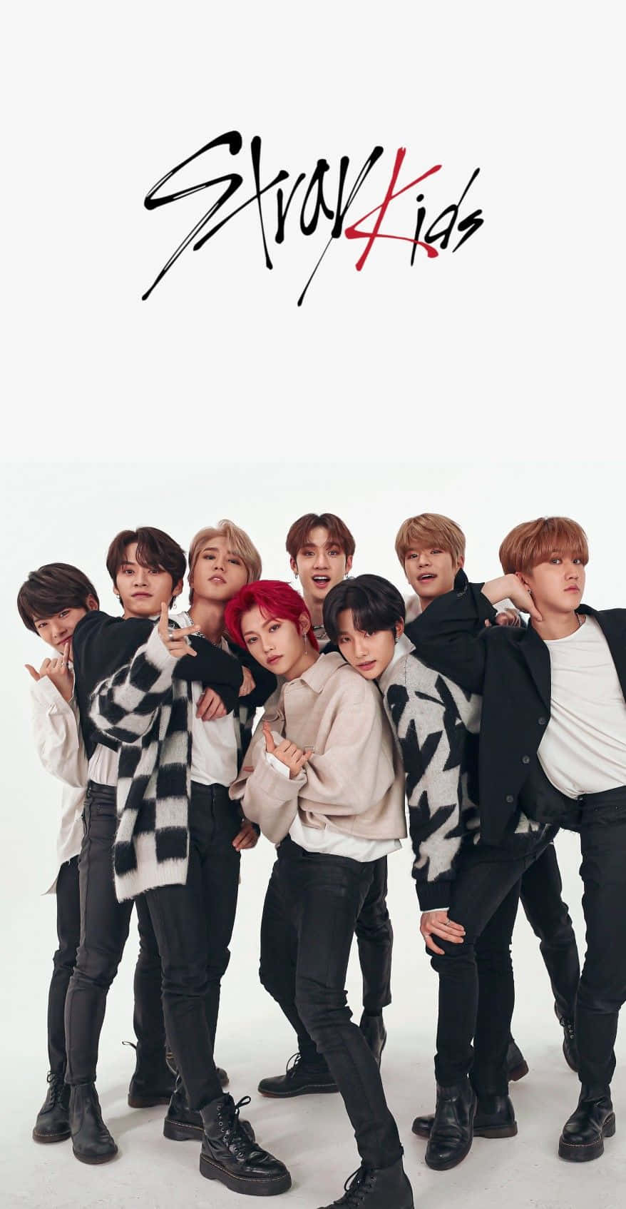 Bts Stay Kids - A Poster With The Words Stay Kids Wallpaper