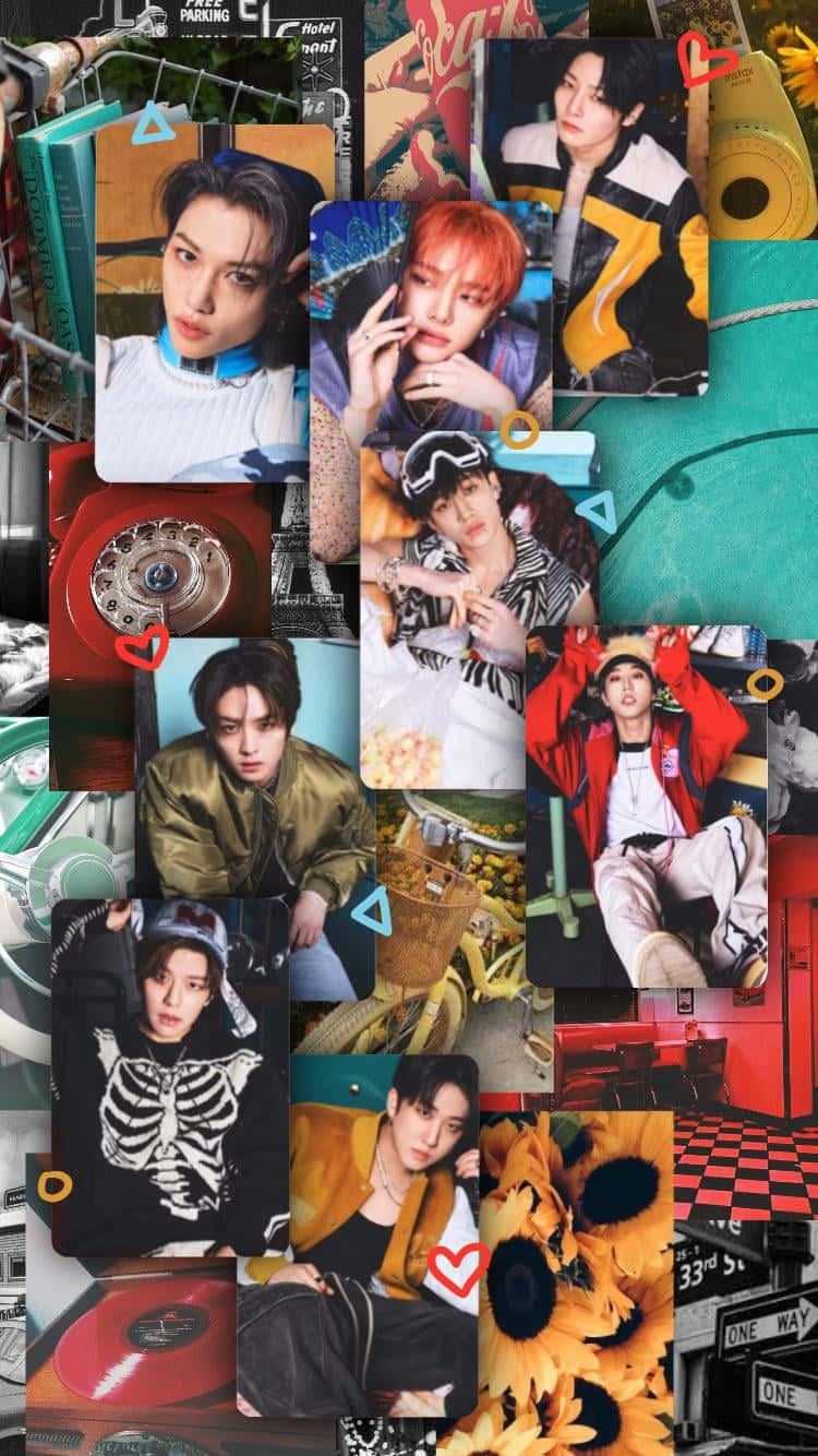 Stray Kids Collage Aesthetic Wallpaper