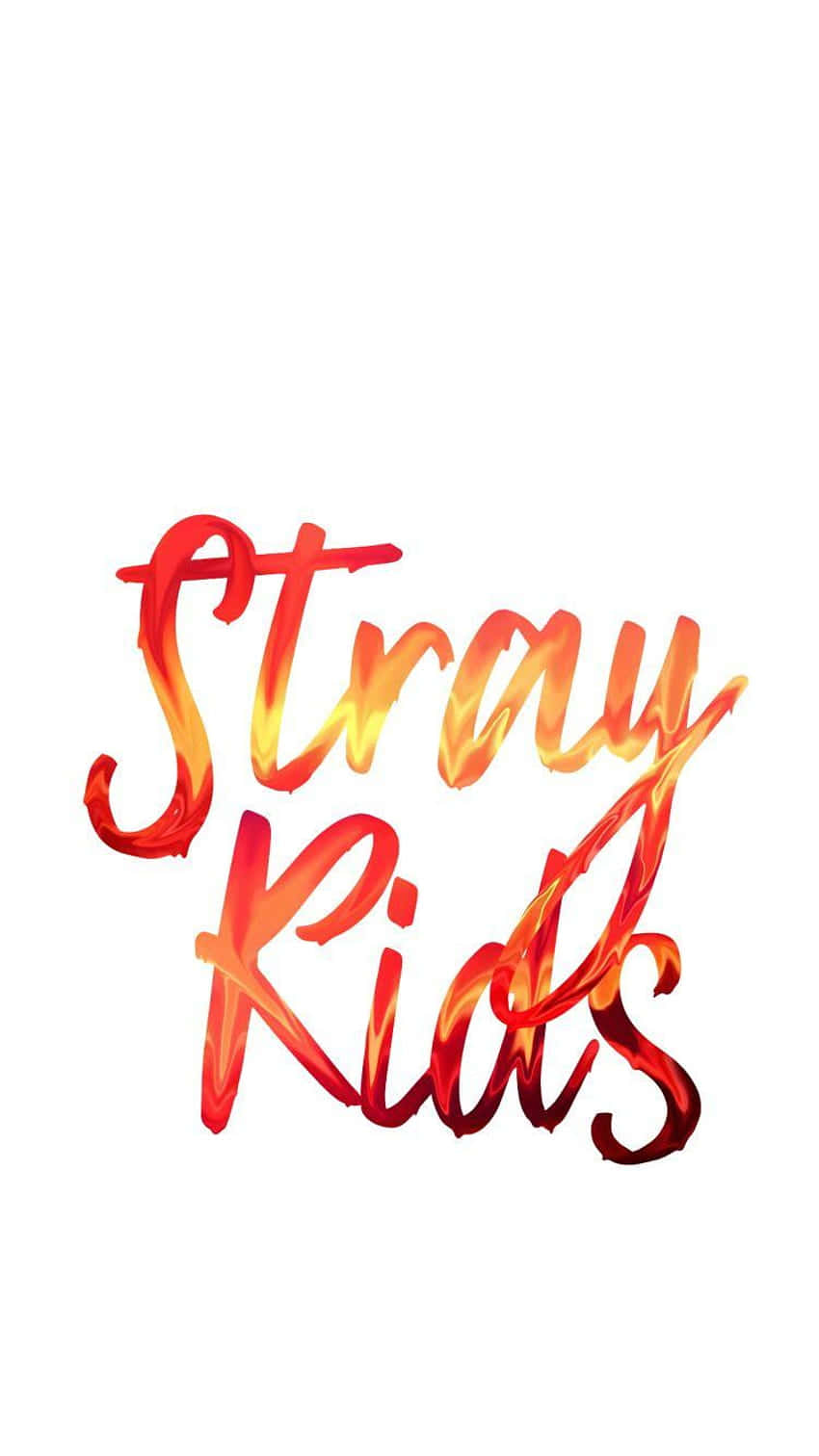 Stray Kids Flame Style Logo Wallpaper